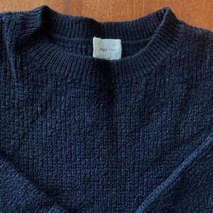 Aritzia Wilfred Black Knit Crop Sweater Size Small